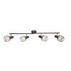 Globo Akin Plafond straler Bruin, 4-lichts