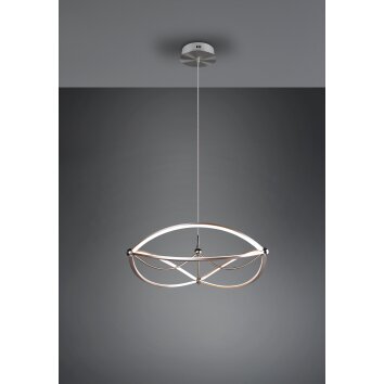 Trio Charivari Hanglamp LED Nikkel mat, 1-licht