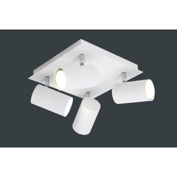 Trio MARLEY Plafondlamp Wit, 4-lichts