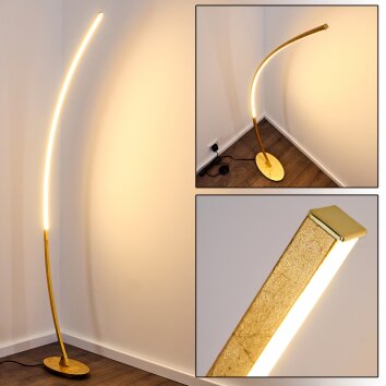 Nagu Staande lamp LED Goud, 1-licht