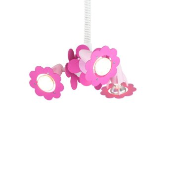 Elobra BLÜTE Hanger Roze, 3-lichts