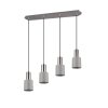 Trio Wailer Hanglamp LED Nikkel mat, 4-lichts