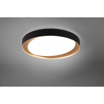 Reality Zeta Plafondlamp LED Zwart, 1-licht, Afstandsbediening