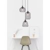 Globo ANYA Hanger Zwart, 3-lichts