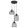 Globo ANYA Hanger Zwart, 3-lichts