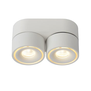 Lucide YUMIKO Plafond spot LED Wit, 2-lichts