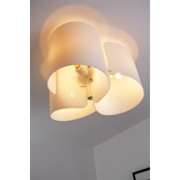 Selene PAPIRO Plafondlamp Wit, 3-lichts