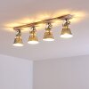 Berkeley Plafondlamp Hout licht, Gegalvaniseerd, 4-lichts