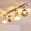 Berkeley Plafondlamp Hout licht, Gegalvaniseerd, 4-lichts