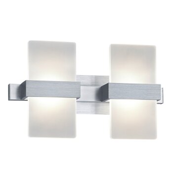 Trio PLATON Muurlamp LED Aluminium, 2-lichts