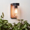 Brilliant Cabar Muurlamp Hout donker, Zwart, 1-licht