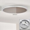 Aitrach Plafondlamp LED Zilver, Wit, 1-licht