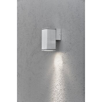 Konstsmide MONZA Muurlamp Aluminium, 1-licht