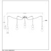 Lucide FIX MULTIPLE Hanglampen Zwart, 5-lichts