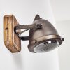 Glostrup Wandlamp Bruin, roestvrij staal, 1-licht