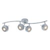 Globo MYCAH Plafondlamp LED Grijs, 4-lichts