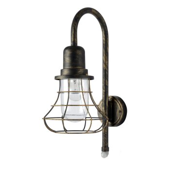 Lutec BIRD Muurlamp Bruin, Goud, 1-licht, Bewegingsmelder