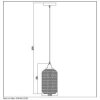 Lucide MESH Hanglampen Zwart, 1-licht