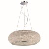 Ideallux PASHA Hanger Chroom, Kristaloptiek, 10-lichts