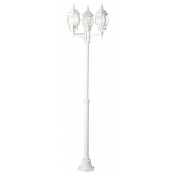 Brilliant Istria Buiten vloer lamp Wit, 3-lichts