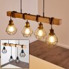 Barbengo Hanglamp Hout licht, Zwart, 4-lichts