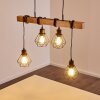 Barbengo Hanglamp Hout licht, Zwart, 4-lichts