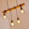 Barbengo Hanglamp Hout licht, Zwart, 4-lichts