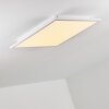 Salmi Plafondlamp LED Wit, 1-licht, Afstandsbediening, Kleurwisselaar