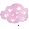 Elobra SCHÄFCHENWOLKE Plafondlamp Roze, 6-lichts