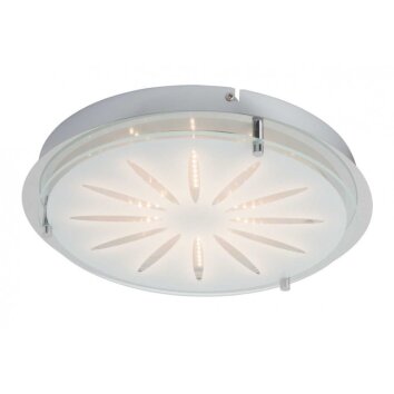 Brilliant Cathleen Muur en plafond verlichting LED Chroom, 1-licht