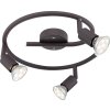 Globo OLIWA Plafond straler LED Roest, 3-lichts