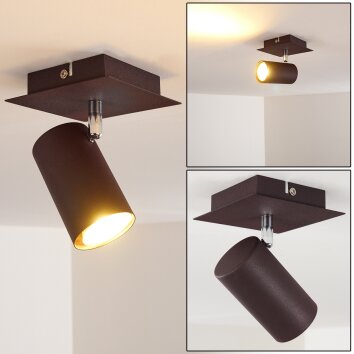 Zuoz Plafondlamp Roest, 1-licht