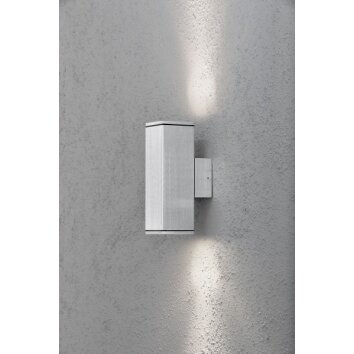 Konstsmide MONZA Muurlamp Aluminium, 2-lichts