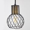 Bacau Hanglamp Zwart-Goud, 4-lichts