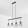 Bacau Hanglamp Zwart-Goud, 4-lichts