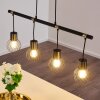 Bacau Hanglamp Zwart-Goud, 4-lichts