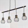 Bacau Hanglamp Zwart-Goud, 4-lichts