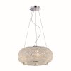 Ideallux PASHA Hanger Chroom, Kristaloptiek, 6-lichts