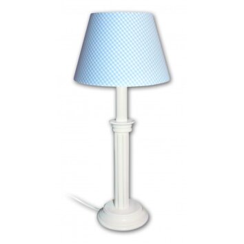 Waldi Vichy Tafellamp Wit, 1-licht