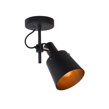 Lucide QUINNY Plafond straler Zwart, 1-licht