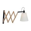 Steinhauer Mexlite Liv Muurlamp Beige, Hout licht, Zwart, 1-licht