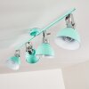 Borik Plafondlamp Groen, Wit, 4-lichts