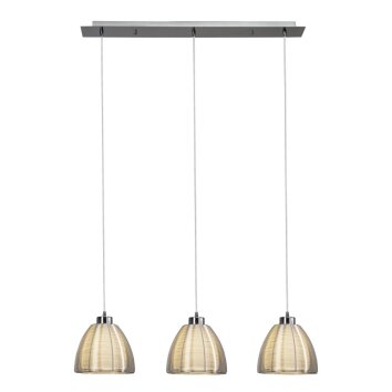 Brilliant Relax Hanglamp Chroom, 3-lichts