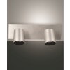 Fabas Luce Modo Plafondlamp Aluminium, 2-lichts