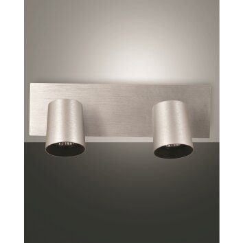 Fabas Luce Modo Plafondlamp Aluminium, 2-lichts