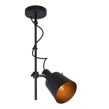 Lucide QUINNY Plafond straler Zwart, 1-licht