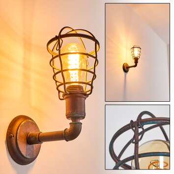 Taggia Muurlamp Roest, 1-licht