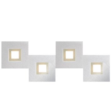 Grossmann KARREE Plafondlamp LED Aluminium, Champagne, 4-lichts