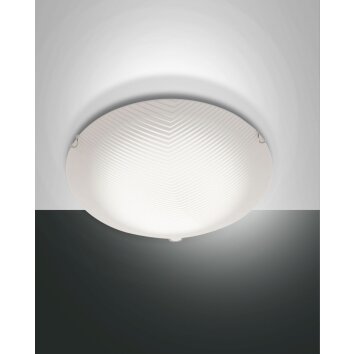 Fabas Luce Gera Plafondlamp LED Wit, 1-licht