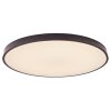 Brilliant Slimline Plafondlamp Zwart, Wit, 1-licht, Afstandsbediening, Kleurwisselaar